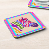 Dessous-de-verre Zebra Beverage Coaster (Côté gauche)