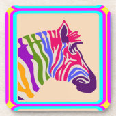 Dessous-de-verre Zebra Beverage Coaster (Devant)
