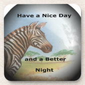 Dessous-de-verre Zebra Portrait, Amboseli : l'Esprit de la Savanna (Devant)