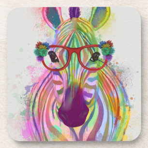 Dessous-de-verre Zebra Rainbow Splash