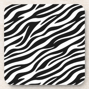 Dessous-de-verre Zebra Stripes Motif sans couture Poster de animal-