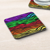 Dessous-de-verre Zèbre Abstrait coloré (Côté gauche)