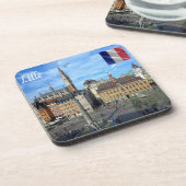 Dessous-de-verre zFR136 panorama de LILLE, France, Europe, (Côté gauche)