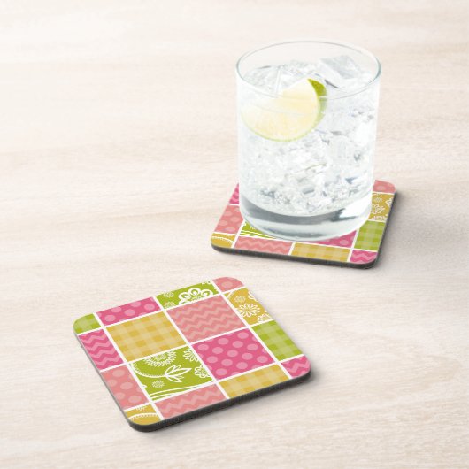 Dessous-de-verre Zigzag, Chevron, Pois, En vichy, Patchwork (Côté Droit)