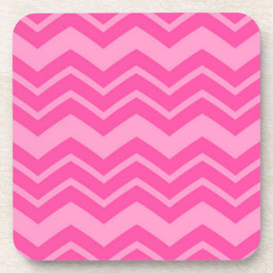 Dessous-de-verre Zigzag rose chaud Chevron Motif Design