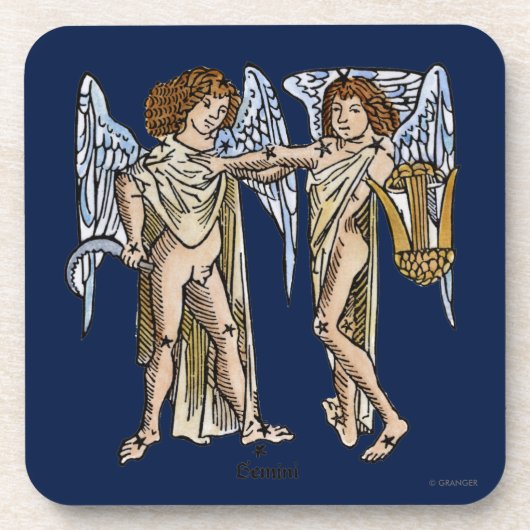 Dessous-de-verre Zodiaque : Gémeaux, 1482 (Devant)