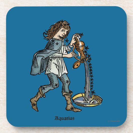 Dessous-de-verre Zodiaque : Verseau, 1482 (Devant)