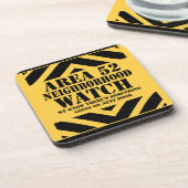 Dessous-de-verre Zone 52 Patrouille de surveillance de voisinage (Côté gauche)