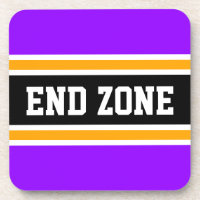 ZONE DE FIN Bright Purple Jaune Stripes Sports Noi