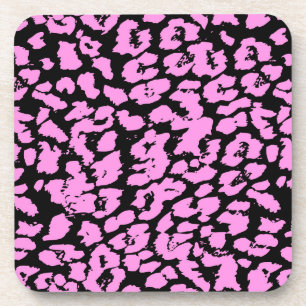 Dessous-de-verre Zones animales roses