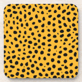 Dessous-de-verre Zones de guépard orange noir (Devant)