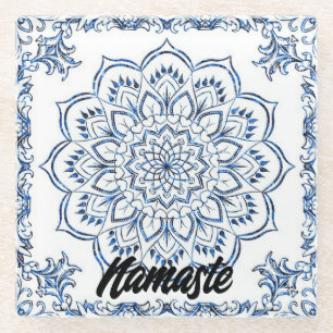 Dessous-de-verres   Verre   Blue Mandela   Salon  