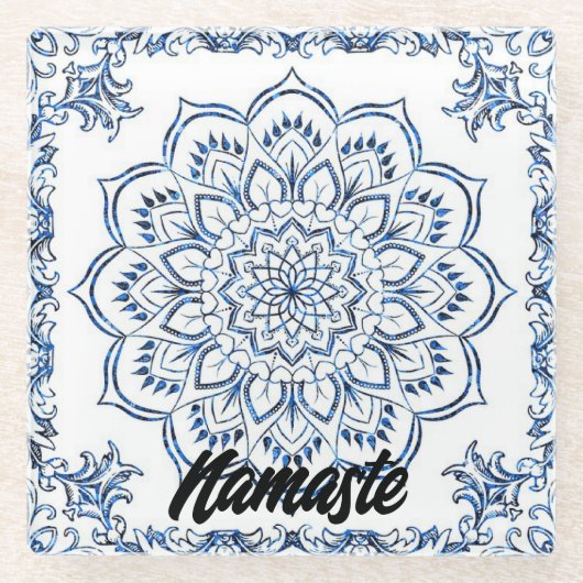 Dessous-de-verres | Verre | Blue Mandela | Salon | (Devant)