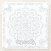 Dessous-de-verres | Verre | Blue Mandela | Salon | (Dos)