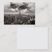 Dessus de la roche sur un carte de visite (Devant / Derrière)