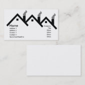 Dessus de toit de carte de visite de maisons (Devant / Derrière)