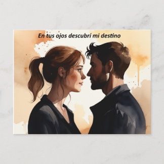 Destellos de Miradas: Ilustración en Acuarela que Feestdagenkaart
