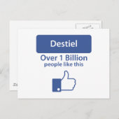 Destiel Briefkaart (Voorkant / Achterkant)