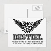 Destiel Quote Series - #10 Briefkaart (Voorkant / Achterkant)