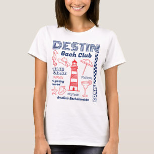 Destin Bach Club Strand Meisjesuitje Doodle T-shirt