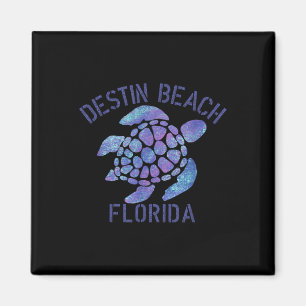 Destin Beach, FL Beach Design _ Tribal Turtle Gift Magneet