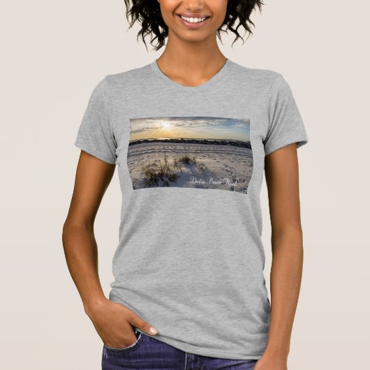 Destin Beach Florida Jetty Sunset femme's Tshirt (Devant)