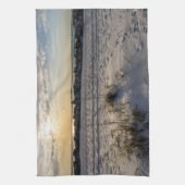 Destin Beach Florida Jetty Sunset Serviette de cui (Vertical)