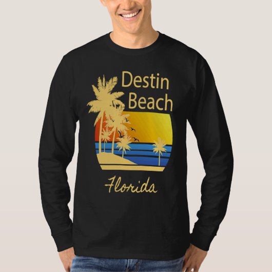 Destin Beach Florida Souvenir  Graphic T-shirt (Voorkant)