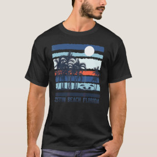 Destin Beach Florida Summer 80s Beach Souv T-shirt