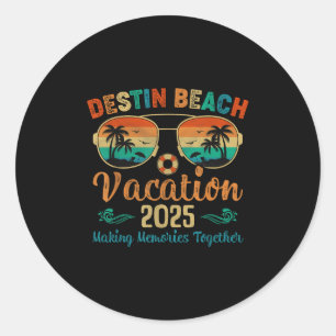 Destin Beach Florida Vakantie 2025 Vrienden Famili Ronde Sticker