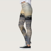 Destin Beach Floride Jetty Sunset Leggings (Gauche)