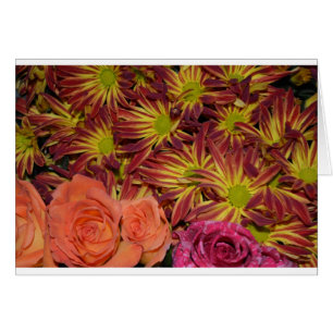 Destin coloré de mamans de compositions florales
