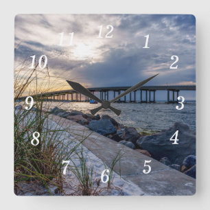 Destin East Pass Sunset Muur Klok