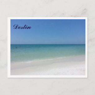 Destin FL witte stranden en helder blauw water. Briefkaart