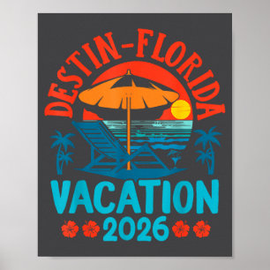 Destin Florida 2026 Gezinsvakantie Strand Zomer V Poster