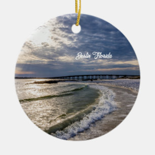 Destin Florida Avondgolven Circle Ornament