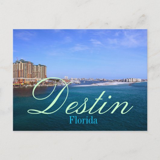 Destin, Florida Bay Harbour Briefkaart (Voorkant)