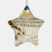 Destin Florida Beach Art Keramisch Ornament (Rechts)