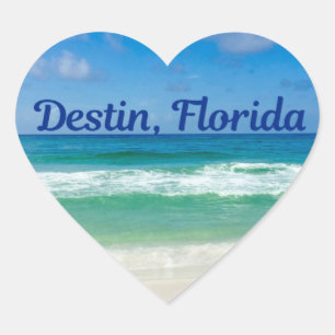 Destin Florida Beach foto Hart Sticker