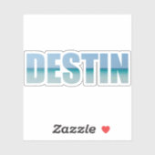 Destin Florida Beach Letters Laptop Sticker (Vel)