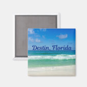 Destin Florida Beach Photograph Souvenir Magneet (Voorkant / Achterkant)