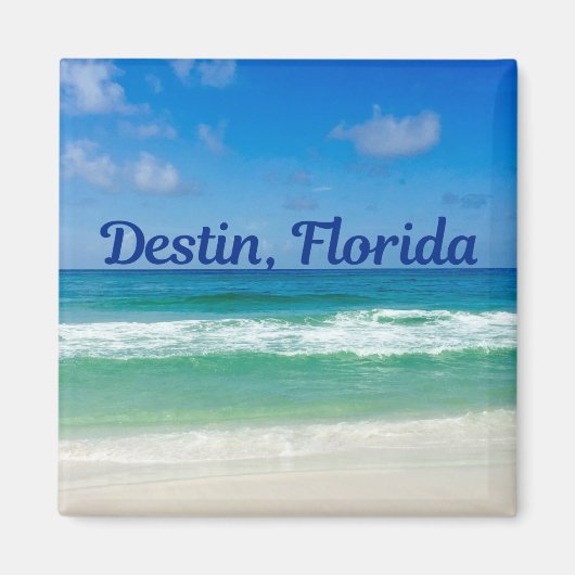 Destin Florida Beach Photograph Souvenir Magneet (Voorkant)