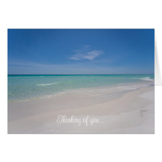 Destin Florida Beach Thinking Of You Card