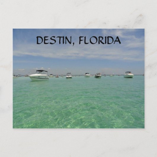 DESTIN FLORIDA CARTE POSTALE NAUTIQUE SUR L'ÎLE CR (Devant)