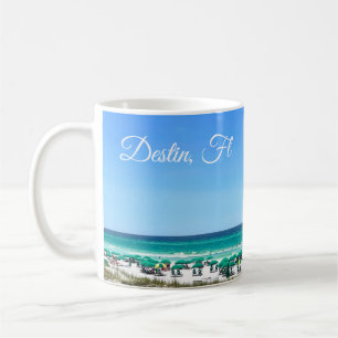 Destin Florida Coast Beach Umbrellas  Custom Koffiemok