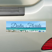 Destin Florida Coast Beach Umbrellas  Foto Bumpersticker (Op auto)