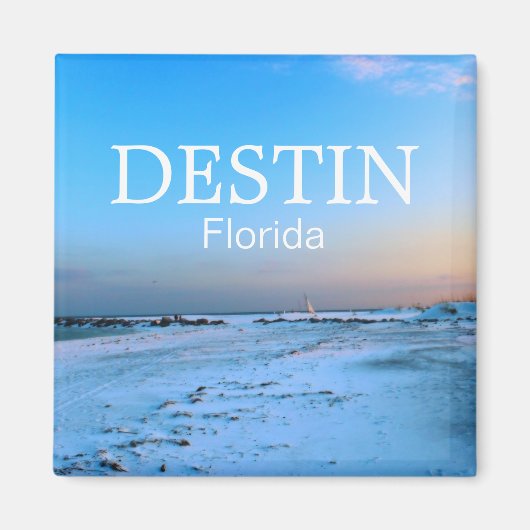 Destin Florida - Dreamy Beach Scene Magneet (Voorkant)
