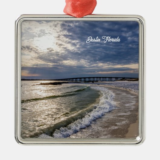 Destin Florida Evening Waves Ornament (Voorkant)