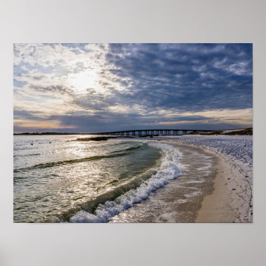 Destin Florida Evening Waves Poster (Voorkant)