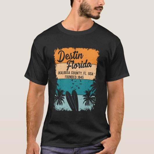 Destin Florida Fl Beach And T-shirt (Voorkant)